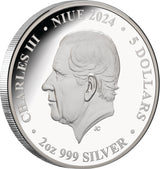 Niue 2024 $5 TORNADO - Forces of Nature 2 oz .999 Silver Proof Coin