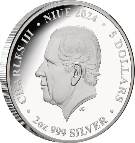 Niue 2024 $5 TORNADO - Forces of Nature 2 oz .999 Silver Proof Coin