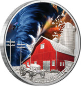 Niue 2024 $5 TORNADO - Forces of Nature 2 oz .999 Silver Proof Coin