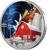 Niue 2024 $5 TORNADO - Forces of Nature 2 oz .999 Silver Proof Coin