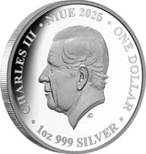 Niue 2024 $1 Colours of Australia TURQUOISE CORAL REEFS 1oz .999 Silver Proof Coin