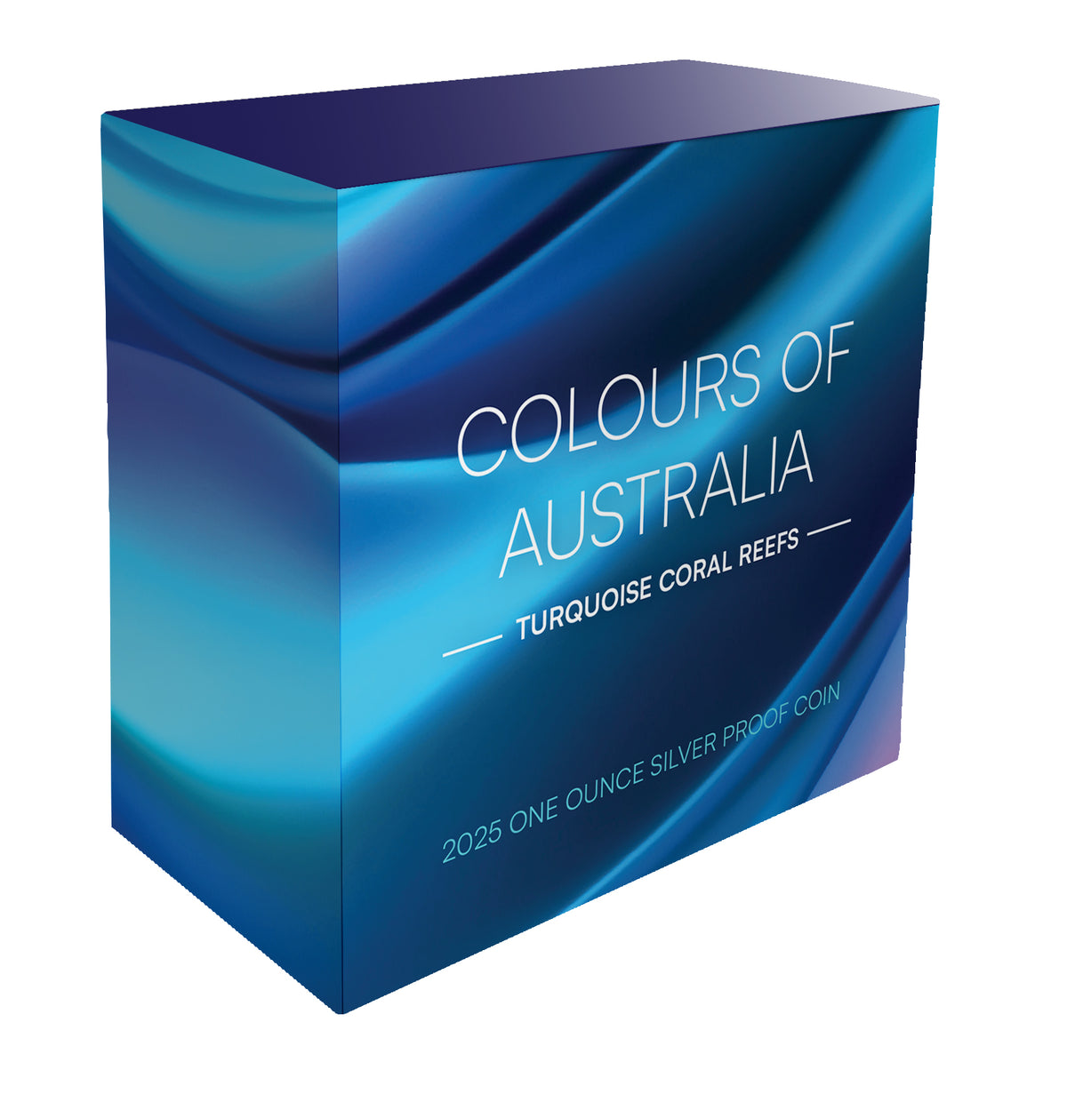 Niue 2024 $1 Colours of Australia TURQUOISE CORAL REEFS 1oz .999 Silver Proof Coin