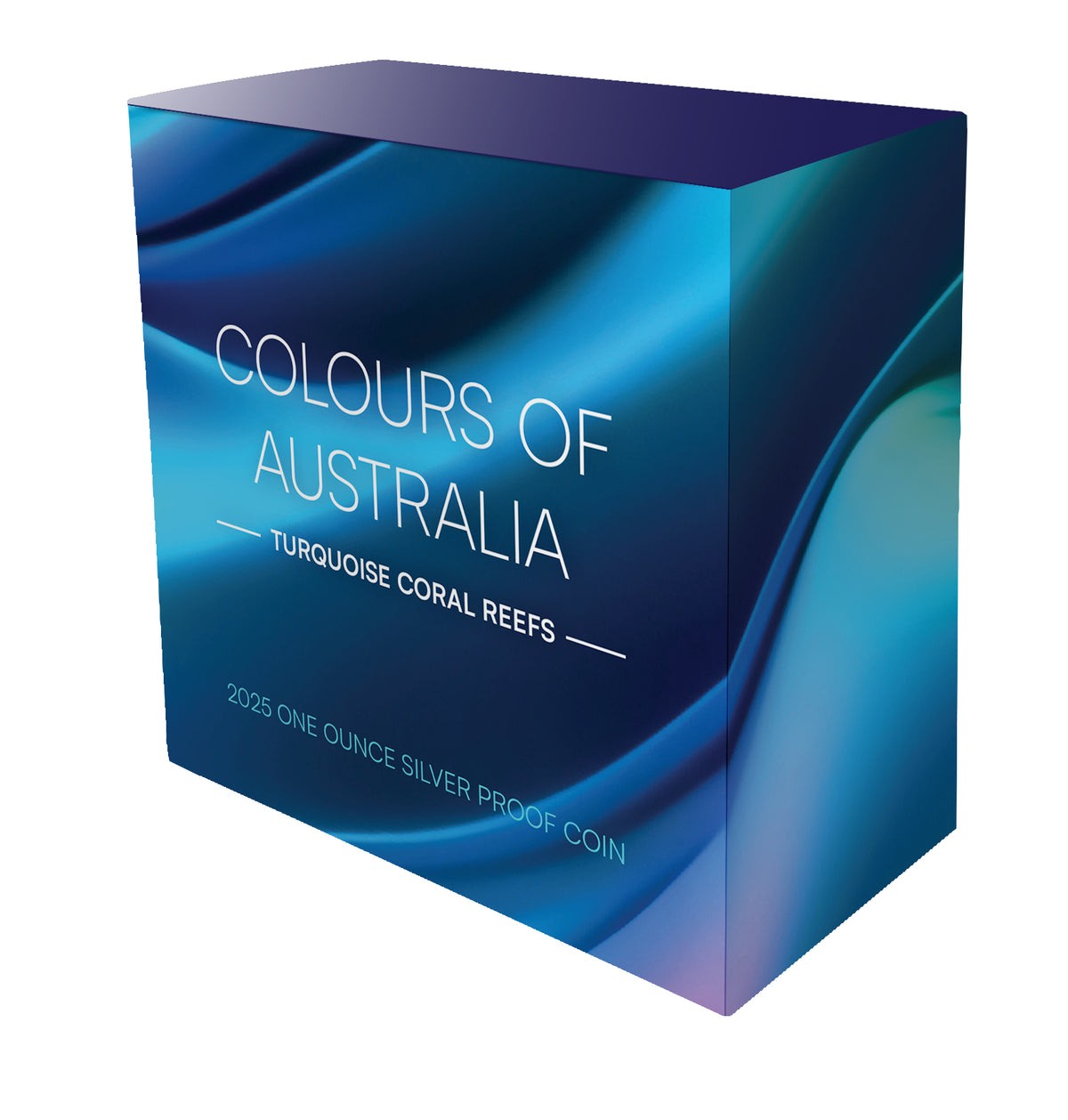 Niue 2024 $1 Colours of Australia TURQUOISE CORAL REEFS 1oz .999 Silver Proof Coin