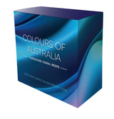 Niue 2024 $1 Colours of Australia TURQUOISE CORAL REEFS 1oz .999 Silver Proof Coin