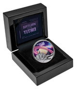 SATURN Niue 2025 $1 SATURN FROM TITAN 1oz  .999 Silver