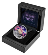 SATURN Niue 2025 $1 SATURN FROM TITAN 1oz  .999 Silver