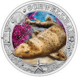 Republic of Austria 2023 3 Euro SWELL SHARK Coin- Luminous Marine Life Series (Glows under UV Light)