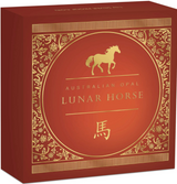 Australia 2026 $1 Lunar Year of the Horse - Opal 1oz .9999 Silver Proof Coin Box