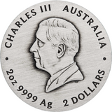 Australia 2026 $2 Lunar Series III Year of the Horse 2 oz .9999 Silver Antiqued Coin Perth Mint Obverse