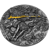 Niue 2023 $5 ZHANG FEI Three Kingdoms Romance 2 Oz .999 Antiqued Silver Gilded