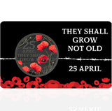 Solomon Islands 2026 50 Cents They Shall Grow Not Old Limited Edition Red Poppy Card Front 2