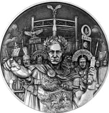 PRE-ORDER Chad 2025 10000 Francs CFA  Julius Caesar - Master of War - 2 oz .999 Pure Silver Coin
