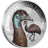 Australia 2023 $1 Australian Emu 1oz Silver Coloured Coin Perth Mint