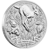 Australia 2024 $1 125th Anniversary Typeset 4 x 1oz Silver Perth Mint