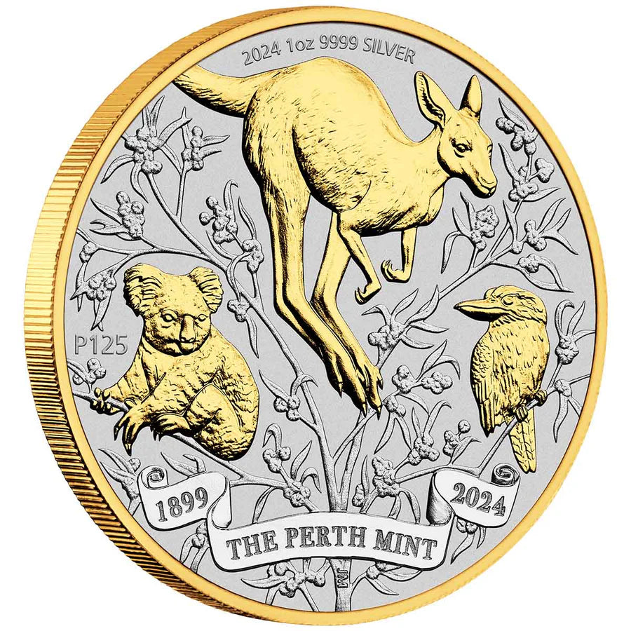 Australia 2024 $1 125th Anniversary Typeset 4 x 1oz Silver Perth Mint