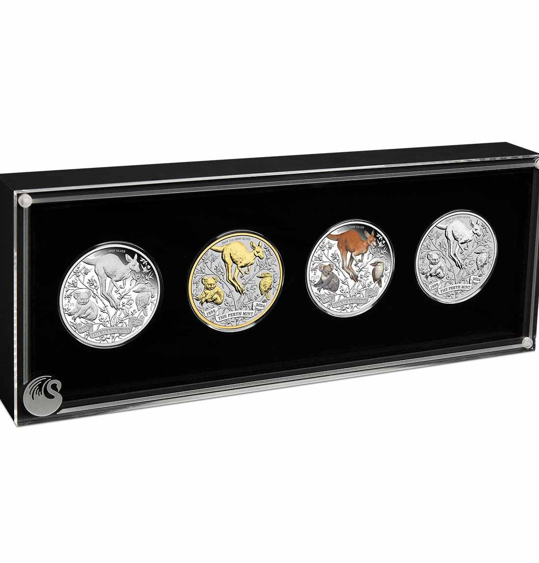 Australia 2024 $1 125th Anniversary Typeset 4 x 1oz Silver Perth Mint