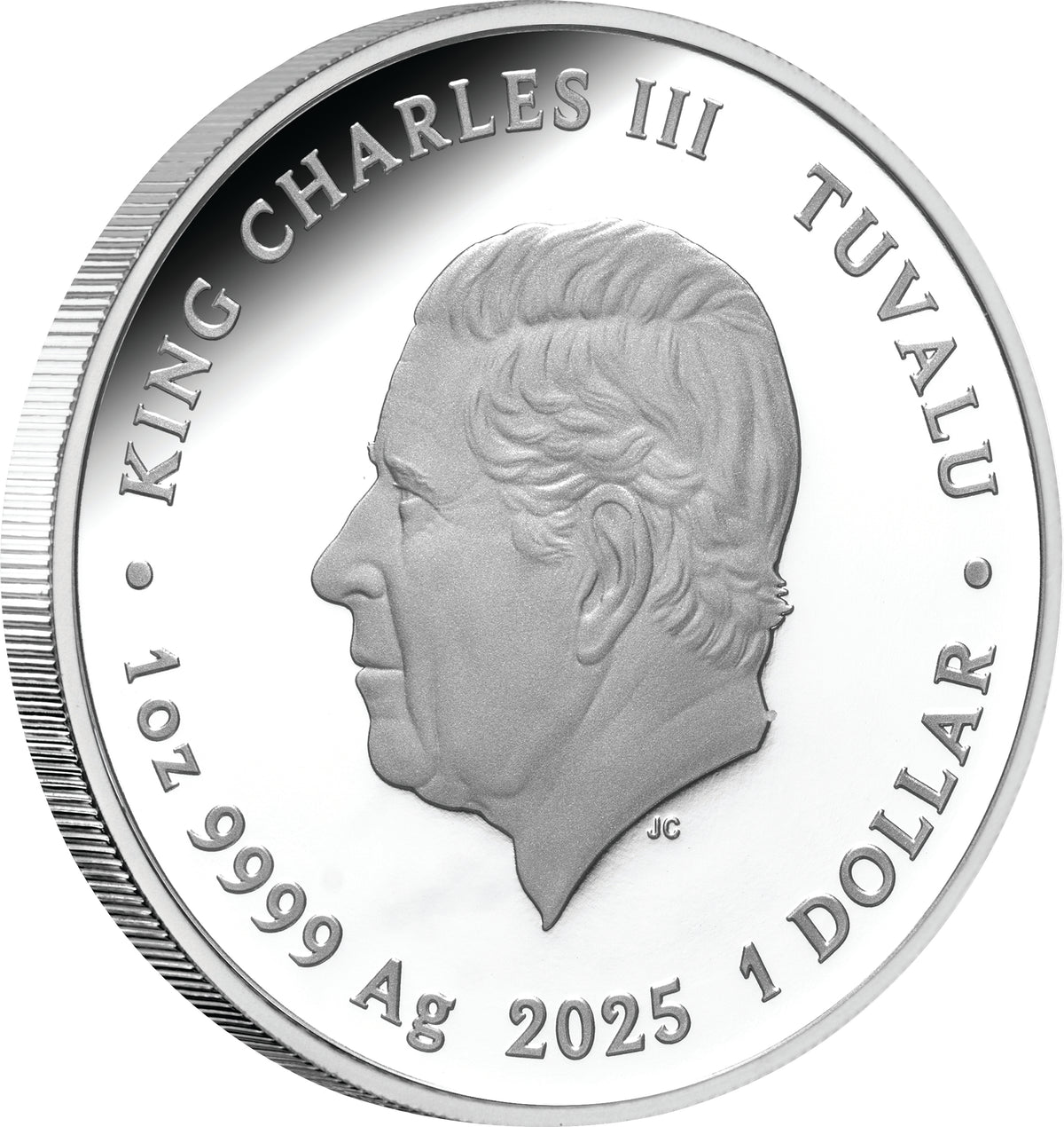 Tuvalu 2025 $1 Deadly & Dangerous TIGER SNAKE 1oz .9999 Silver Proof Coin PERTH MINT