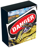 Tuvalu 2025 $1 Deadly & Dangerous TIGER SNAKE 1oz .9999 Silver Proof Coin PERTH MINT