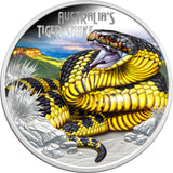 Tuvalu 2025 $1 Deadly & Dangerous TIGER SNAKE 1oz .9999 Silver Proof Coin PERTH MINT