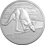 Australia Kangaroo 2024 $1 1oz Silver Frosted Uncirculated Coin