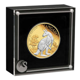 Australian Kangaroo 2023 $2 2oz 99.99% Silver Reverse Gilded Coin Perth Mint