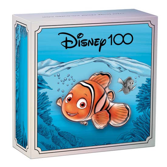 Tuvalu 2023 50 Cents Disney 100th Anniversary - Nemo 1/2oz .9999 Silver Proof Coloured Coin Perth Mint
