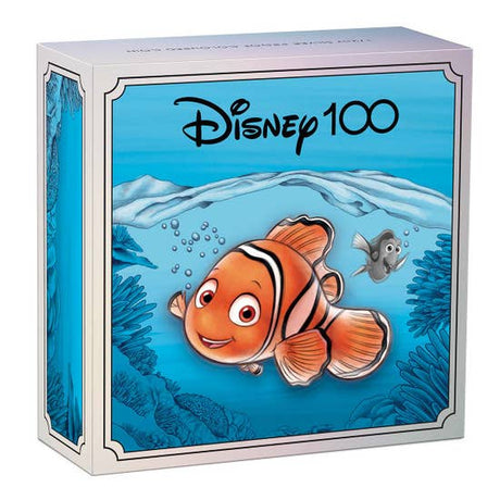Tuvalu 2023 50 Cents Disney 100th Anniversary - Nemo 1/2oz .9999 Silver Proof Coloured Coin Perth Mint