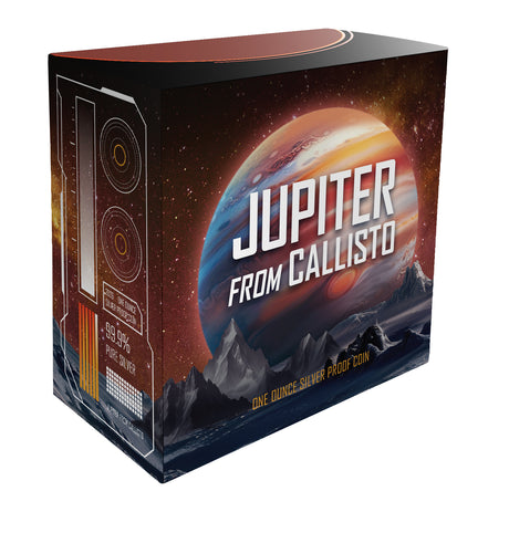 Niue 2026 $1 JUPITER FROM CALLISTO 1oz .999 Coloured Silver