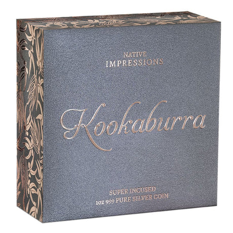 Niue 2025 $2 Native Impressions Kookaburra  Super Incused Rose-Gold plated 1oz .999 Silver Proof Coin
