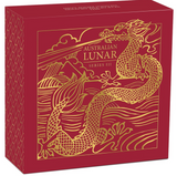 Australia 2024 $100 Year Of The Dragon 1oz Gold Proof Coin Perth Mint Shipper Box