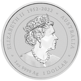 Australia Lunar Series III 2024 $1 Year of the Coloured Dragon 1oz .9999 Silver Coin in Card Perth Mint