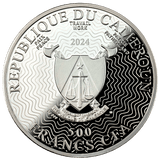 Cameroon 2024 500 Francs CFA Galaxies -NGC 1232 17.50g Silver Black Proof Coin