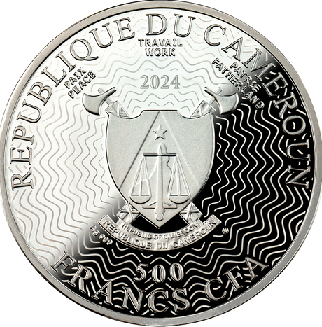 Repubique de Cameroon 2024 500 Francs CFA 2024 Galaxy Tinkerbell Triplet 17.50g Silver Proof Coin