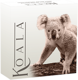 Australia 2024 $8 AUSTRALIAN KOALA 5 Oz .9999 Silver Coin Rose Gold Gilding