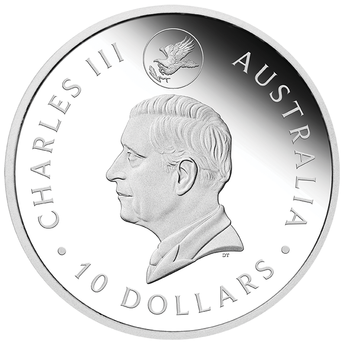 Australia 2024 $10 Wedge Tailed Eagle 10oz .9999 Silver Proof Coin - 10th Anniversary