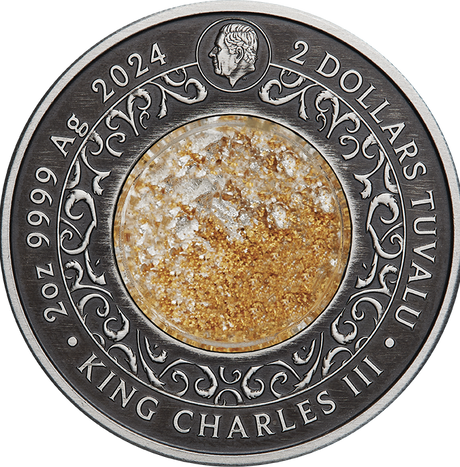 Tuvalu 2024 $2 ALICANTO 2oz.9999 Antiqued Silver Coin PERTH MINT