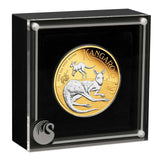 Australia 2025 $2 AUSTRALIAN KANGAROO 2 Oz .9999 Silver Proof Reverse Gilded PERTH MINT