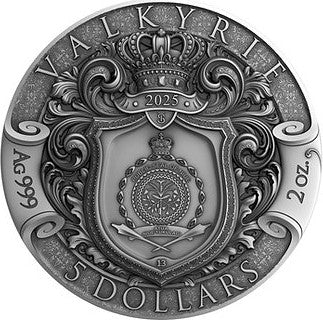 Niue 2025 $5 VALKYRIE - 2oz .999 High Relief Silver Coin