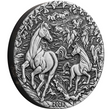Australia 2026 $2 Lunar Series III Year of the Horse 2 oz .9999 Silver Antiqued Coin Perth Mint Reverse Angle