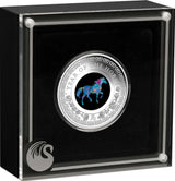 Australia 2026 $1 Lunar Year of the Horse - Opal 1oz .9999 Silver Proof Coin Display Case