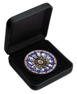 Tuvalu 2023 $5 Signs of the Zodiac 5oz  Silver High Relief Antiqued Coloured Coin Coin and Case
