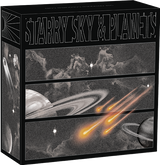 Tuvalu 2024 $5 Universe Starry Sky and Planets 5oz .9999 Antiqued Silver Coloured Coin