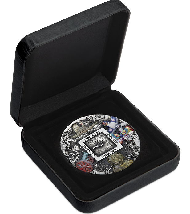 Tuvalu 2024 $5 5oz Chinese Ancient Inventions .9999 Silver Antiqued Coloured Coin