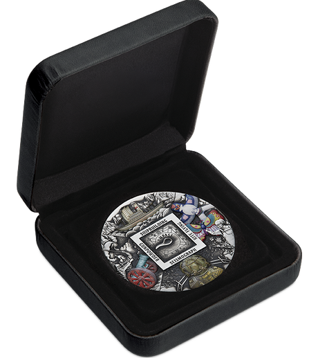 Tuvalu 2024 $5 5oz Chinese Ancient Inventions .9999 Silver Antiqued Coloured Coin
