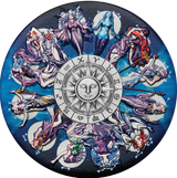 Tuvalu 2025 $5 Zodiac Signs and Goddesses 5oz 99.99% Silver Antiqued Coloured Coin 388 Made