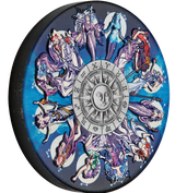 Tuvalu 2025 $5 Zodiac Signs and Goddesses 5oz 99.99% Silver Antiqued Coloured Coin 388 Made