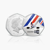 Solomon Islands 2019 20 Cents CONCORDE 50th ANNIVERSARY 8-Coin Collection Obverse and Reverse
