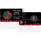Solomon Islands 2026 50 Cents They Shall Grow Not Old Limited Edition Red Poppy Back and Front
