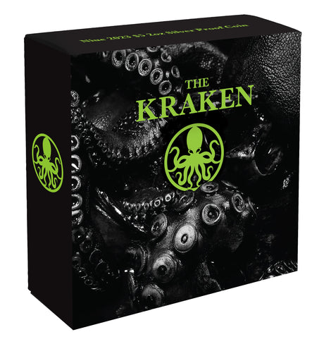Niue 2023 $5 The Kraken 2oz .999 Silver Proof Coin 750 Minted Certificate # 200