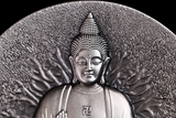 Chad 2025 2000 Francs CFA The Buddha - Creator of Buddhism 2oz .999 Silver Bi-Metal Antiqued